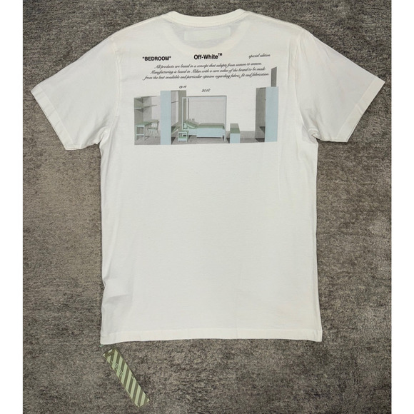 Off-White Hirshleifers Bedroom Capsule 2018 White Short Sleeve T-Shirt Medium M - Picture 13 of 16